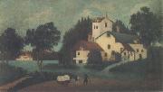 Henri Rousseau Lansdcape with and Cart oil painting picture wholesale